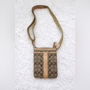Coach Signature Canvas & Leather Crossbody